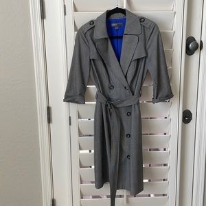 Inspired by men’s double breasted suit coat, structured fully-lined, classic!